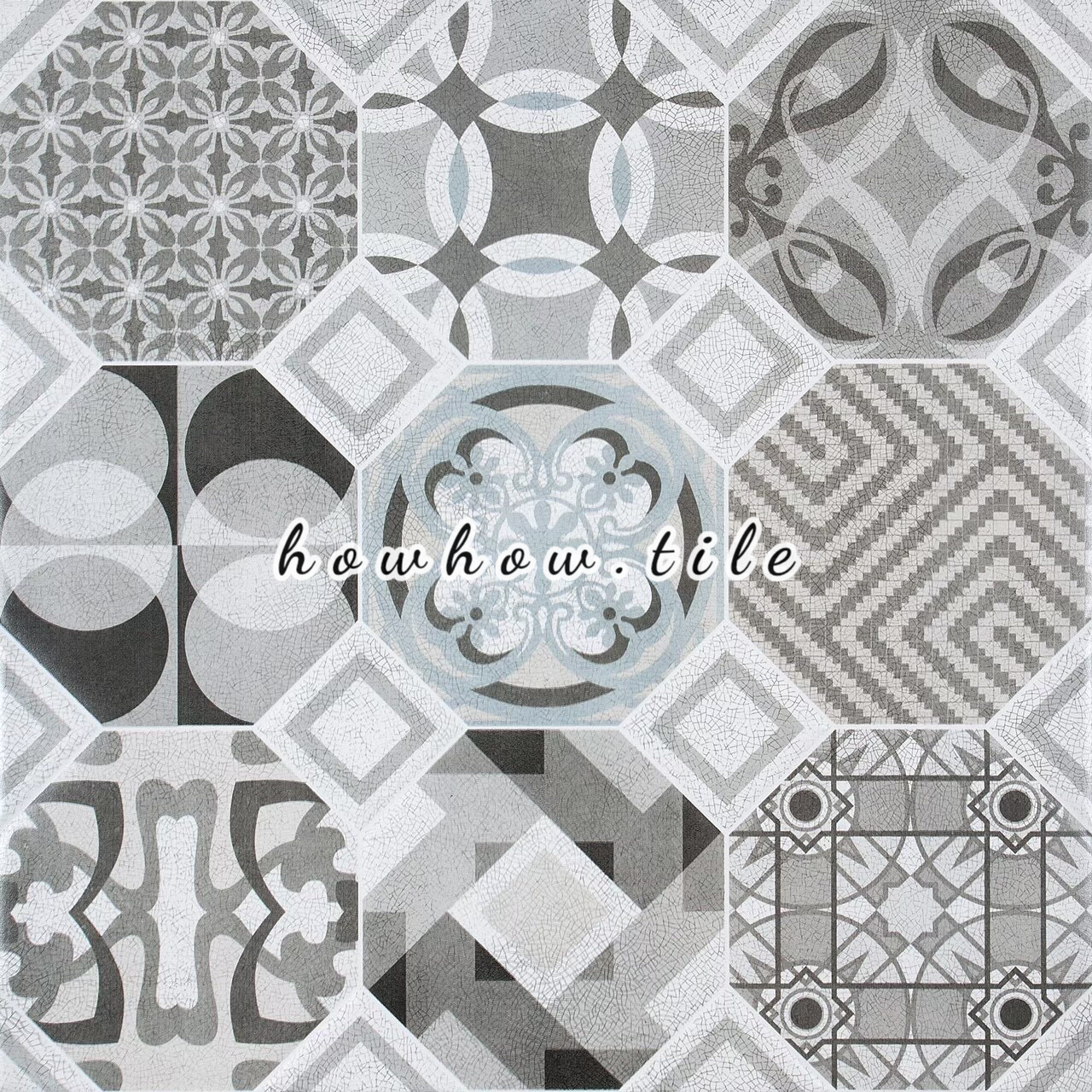 國產 貝多塔八角九宮格混搭花磚 60*60cmKH1372