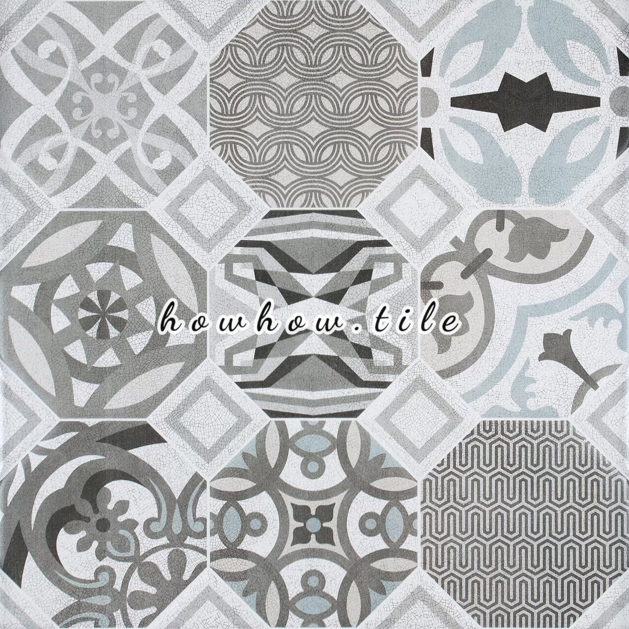 國產 貝多塔八角九宮格混搭花磚 60*60cmKH1372