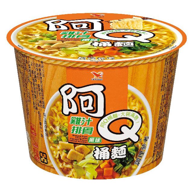 阿Q桶麵雞汁排骨風味107gX12碗
