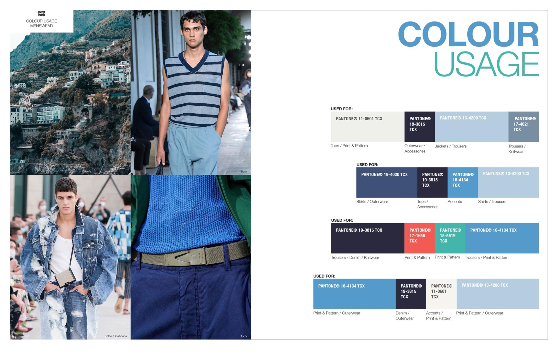 Next Look Colour Usage Men SS 22