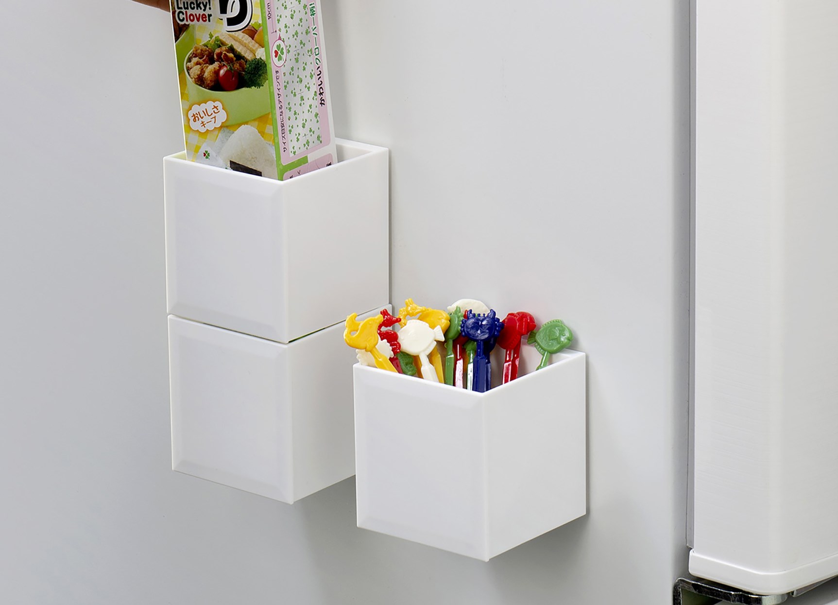 日本製  inomata    5096 Cube  吸鐵收納小物盒-大  4905596509660