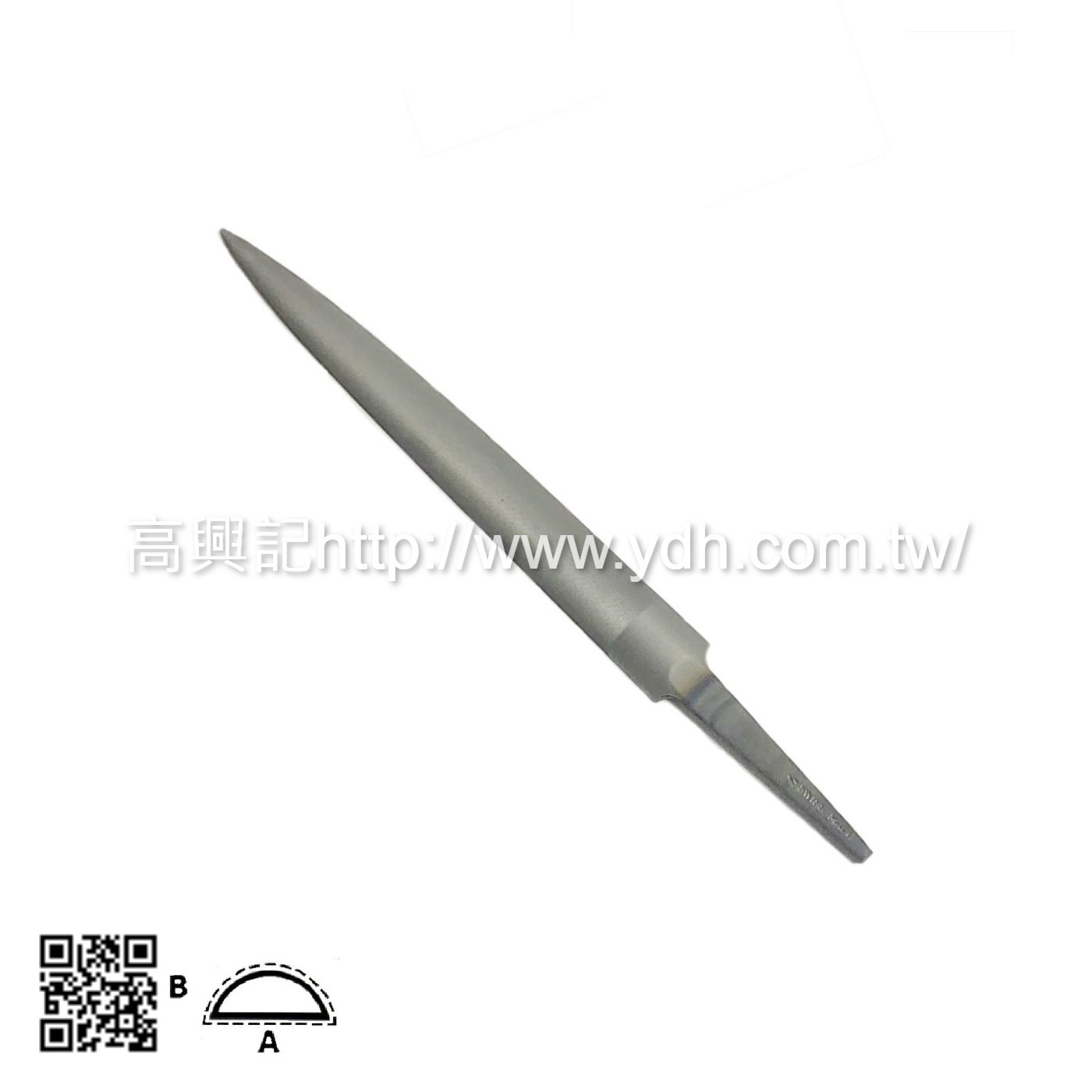 瑞士魚牌-125mm無柄半圓銼LP1560