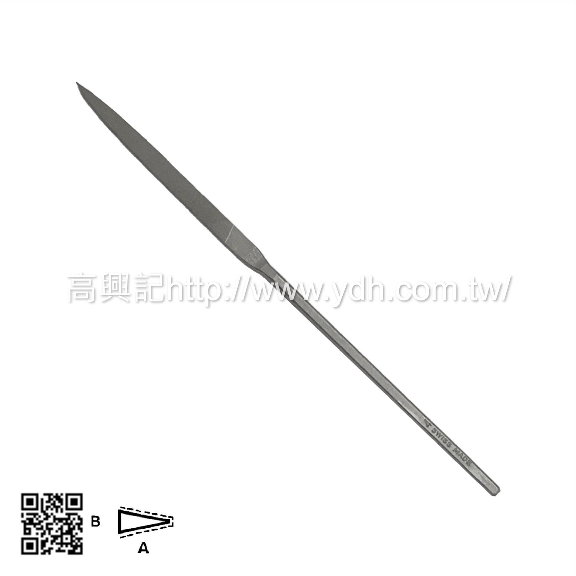 瑞士魚牌-140mm精密刀形銼刀LE3004