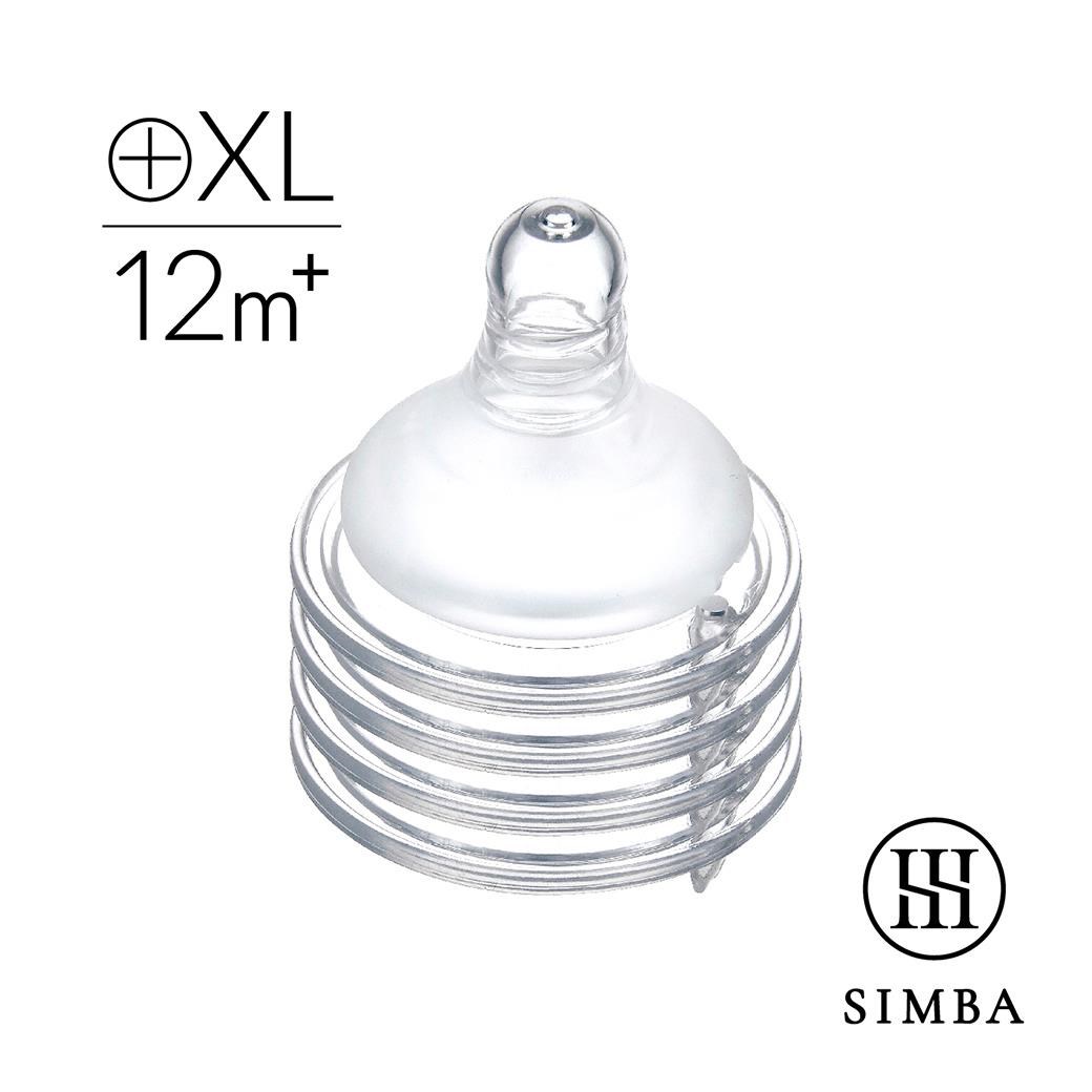 小獅王simba 辛巴 超柔防脹氣寬口十字孔奶嘴(4入)