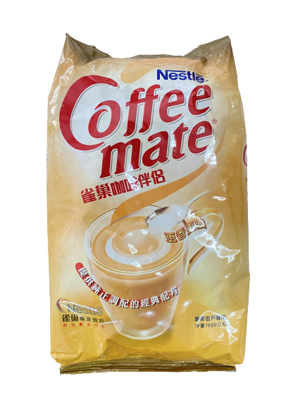 雀巢三花奶精1公斤，經典奶香、沖泡飲品調和首選，預拌即用，可於咖啡、茶、麥片、熱可可等，台南、高雄、屏東皆可快速配送