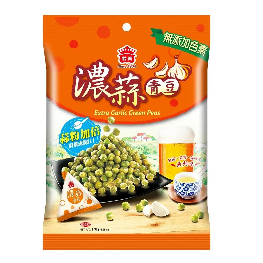 義美濃蒜青豆178g