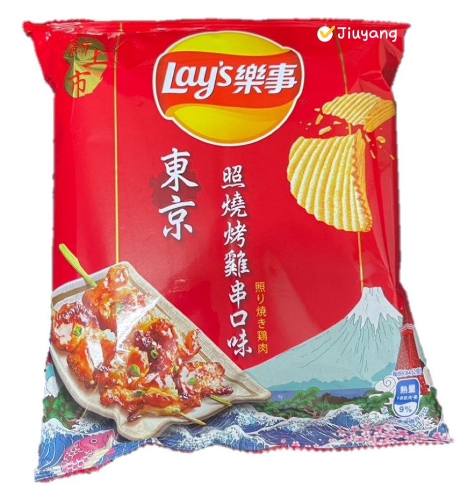 樂事波樂東京照燒烤雞串口味洋芋片34g