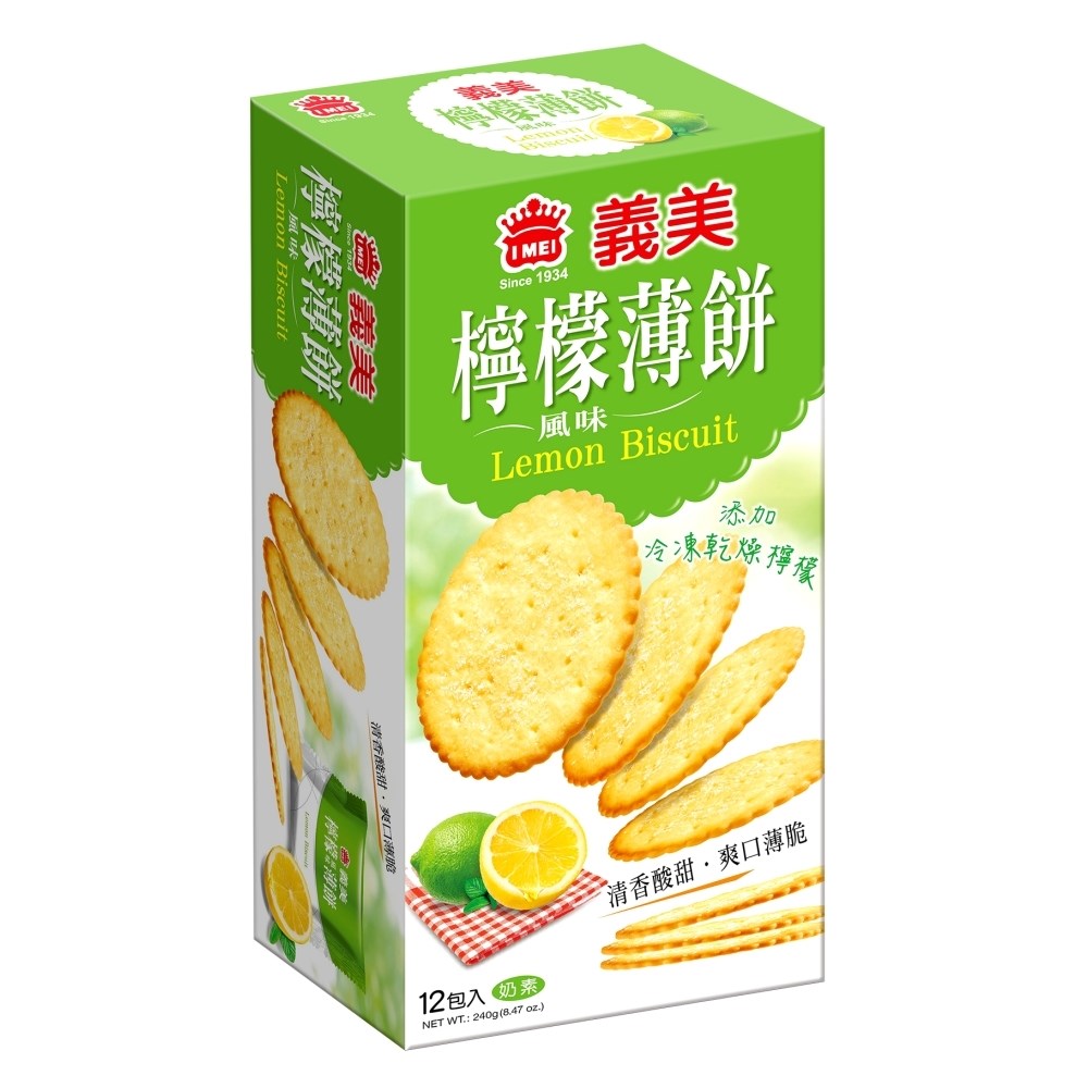 義美檸檬風味薄餅240g