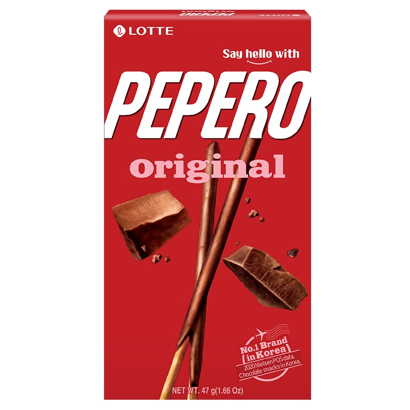 LOTTE PEPERO巧克力口味餅乾棒47g