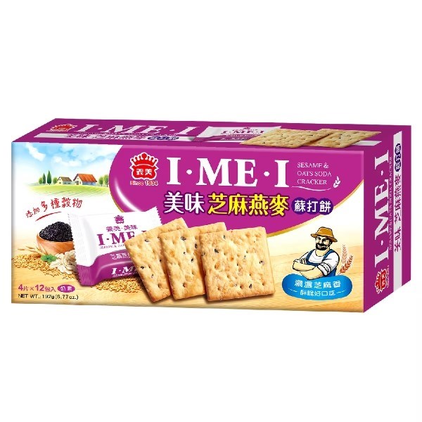 義美美味芝麻燕麥蘇打餅192g