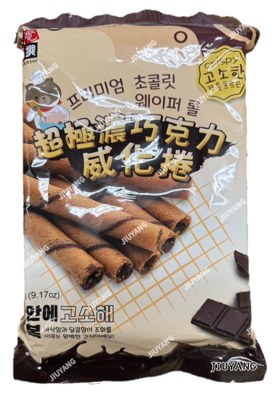 味覺百撰超極濃巧克力威化捲260g