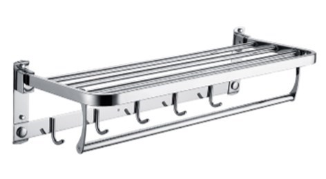 304#四件套(衣物架.毛巾桿.三角架.馬桶刷)