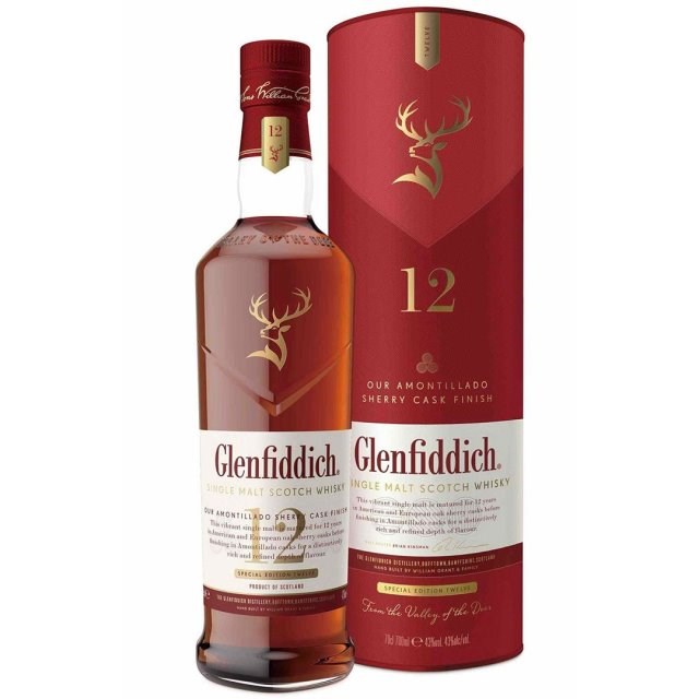 格蘭菲迪12年天使雪莉單一麥芽威士忌GLENFIDDICH 12Y SINGLE MALT SCOTCH WHISKY