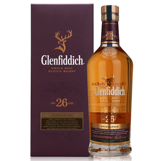 格蘭菲迪26年 單一純麥威士忌Glenfiddich Excellence 26 Year Old SINGLE MALT SCOTCH WHISKY