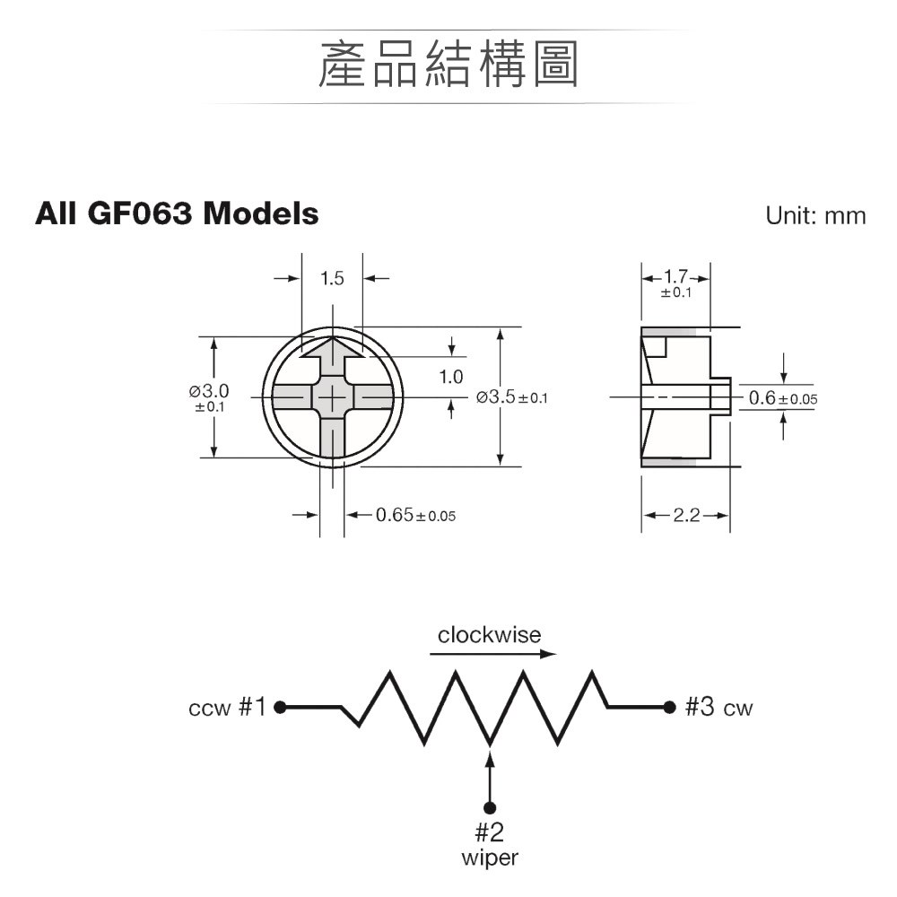 方型半固定電阻 金屬碳膜微調電位器 單轉 上調 PCB焊接 1MΩ 