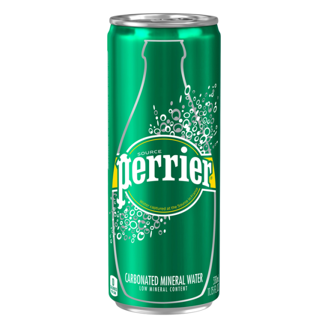 沛綠雅氣泡礦泉水鋁罐250mlPERRIER MINERAL WATER