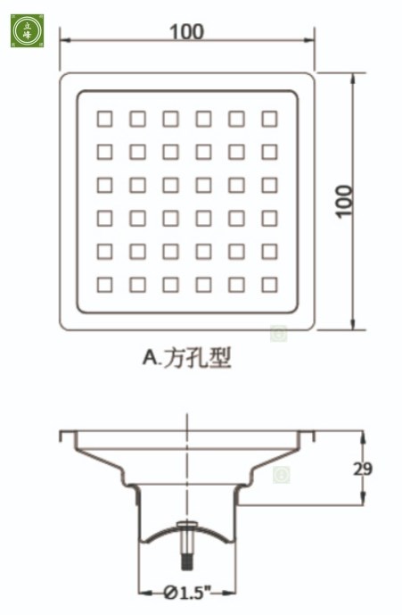 10*10黑色集水槽