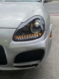 Porsche 保時捷 955 LED HID專用 黑底投射魚眼大燈