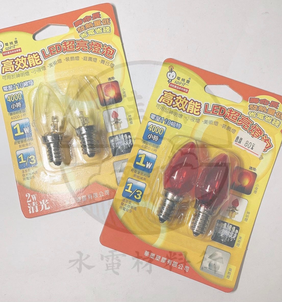 LED E12 2W*2