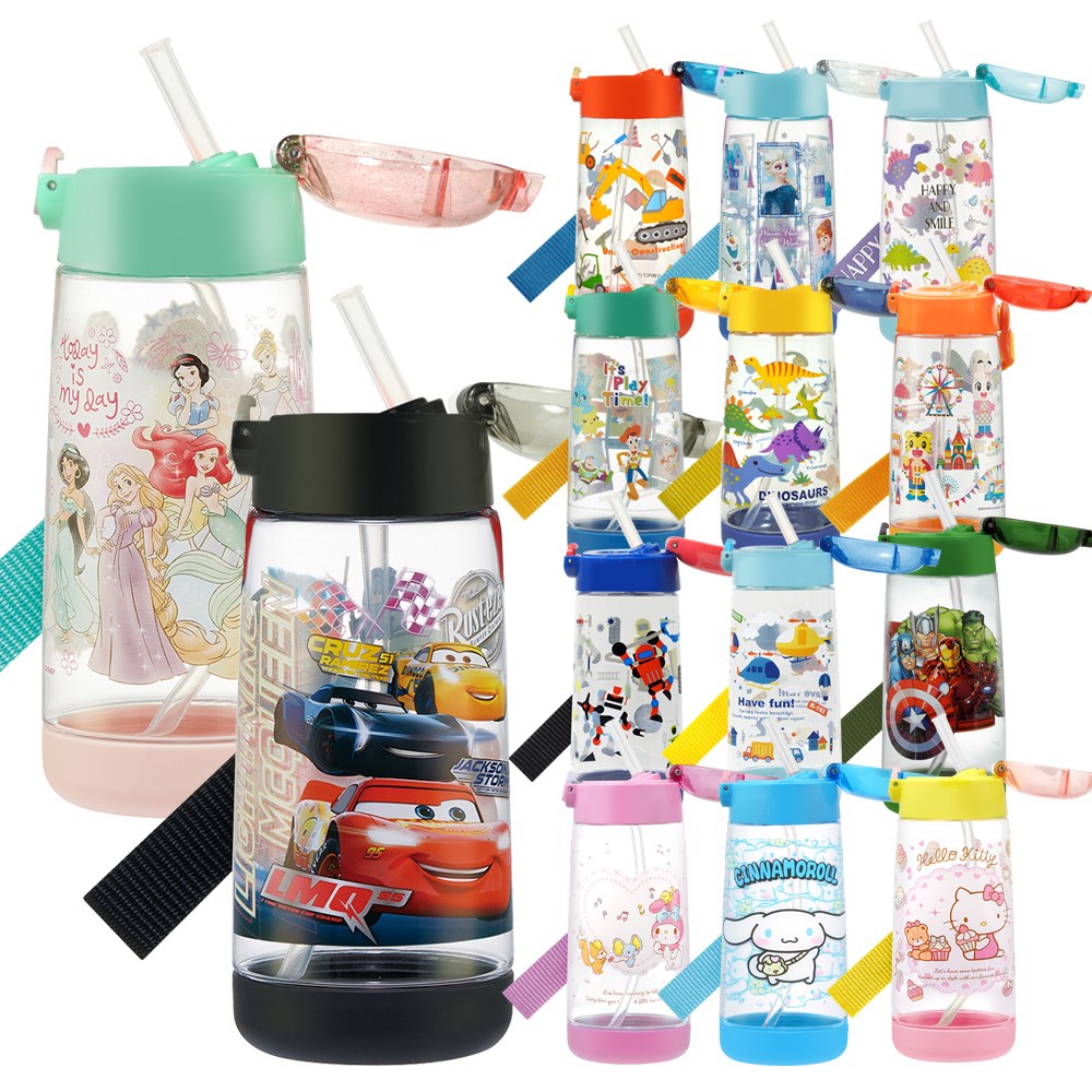 Skater PET吸管水壺(480ml) 迪士尼公主、冰雪奇緣