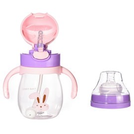 小小家 BABY TALK 熊熊兩用水杯（兔子/貓咪/長頸鹿）