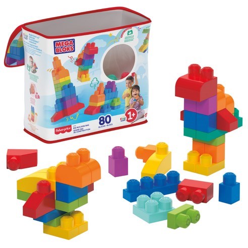 奇哥 MEGA BLOKS 費雪美高 80片積木袋
