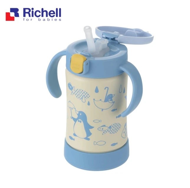 Richell利其爾 二代不鏽鋼吸管保溫杯