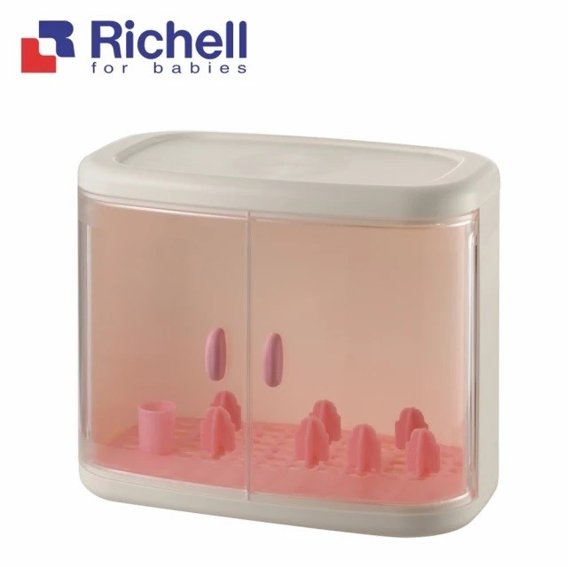 Richell 利其爾 組合平頂雙層奶瓶收納箱