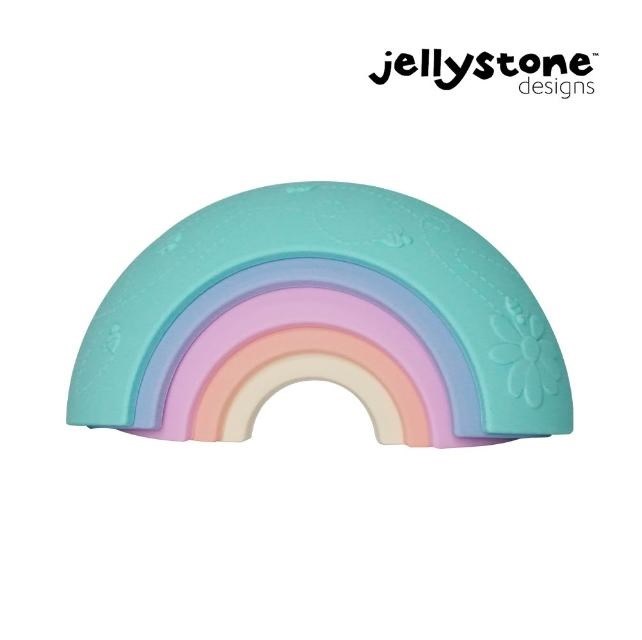 jellystone矽膠彩虹感統疊疊樂
