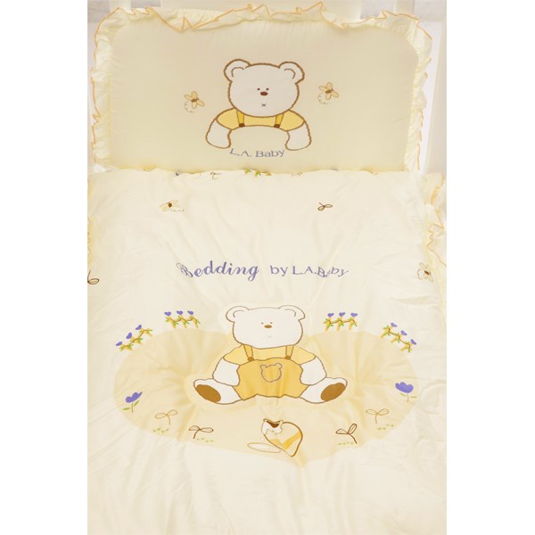 L.a.baby 田園巴黎純棉五件式 嬰兒寢具組