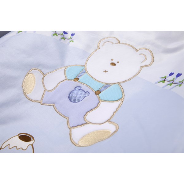 L.a.baby 田園巴黎純棉五件式 嬰兒寢具組