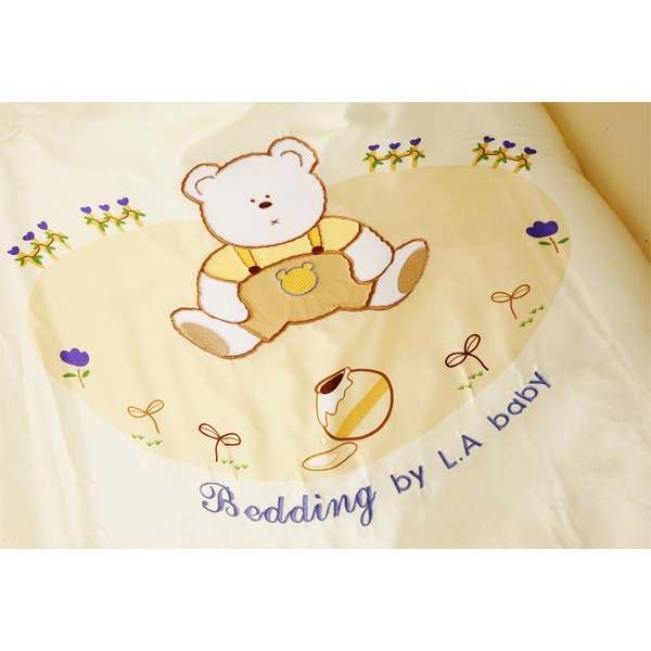 L.a.baby 田園巴黎純棉五件式 嬰兒寢具組