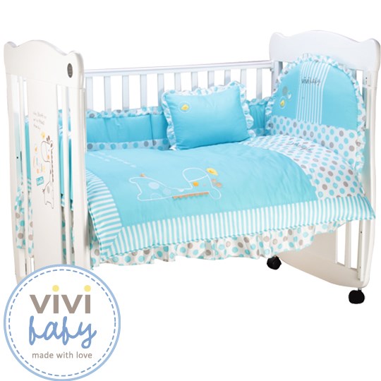 vivibaby 長頸鹿七件組寢具