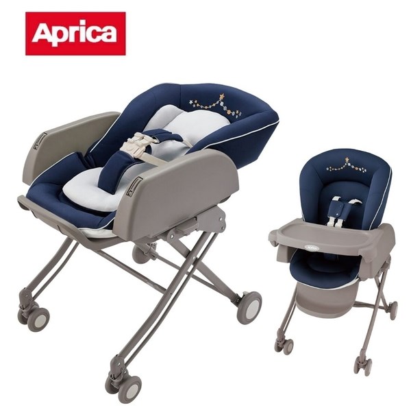  Aprica 0-4歲手動安撫餐搖床椅