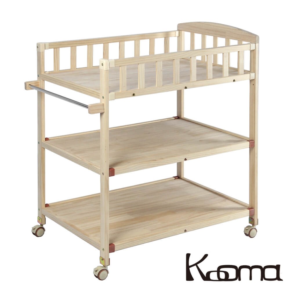 Kooma 嬰兒實木尿布台置物架