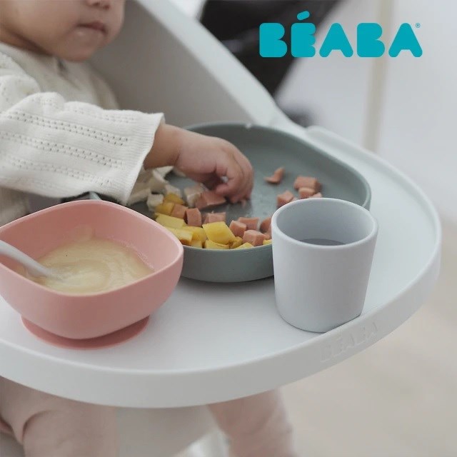BEABA 矽膠學習餐具4件組