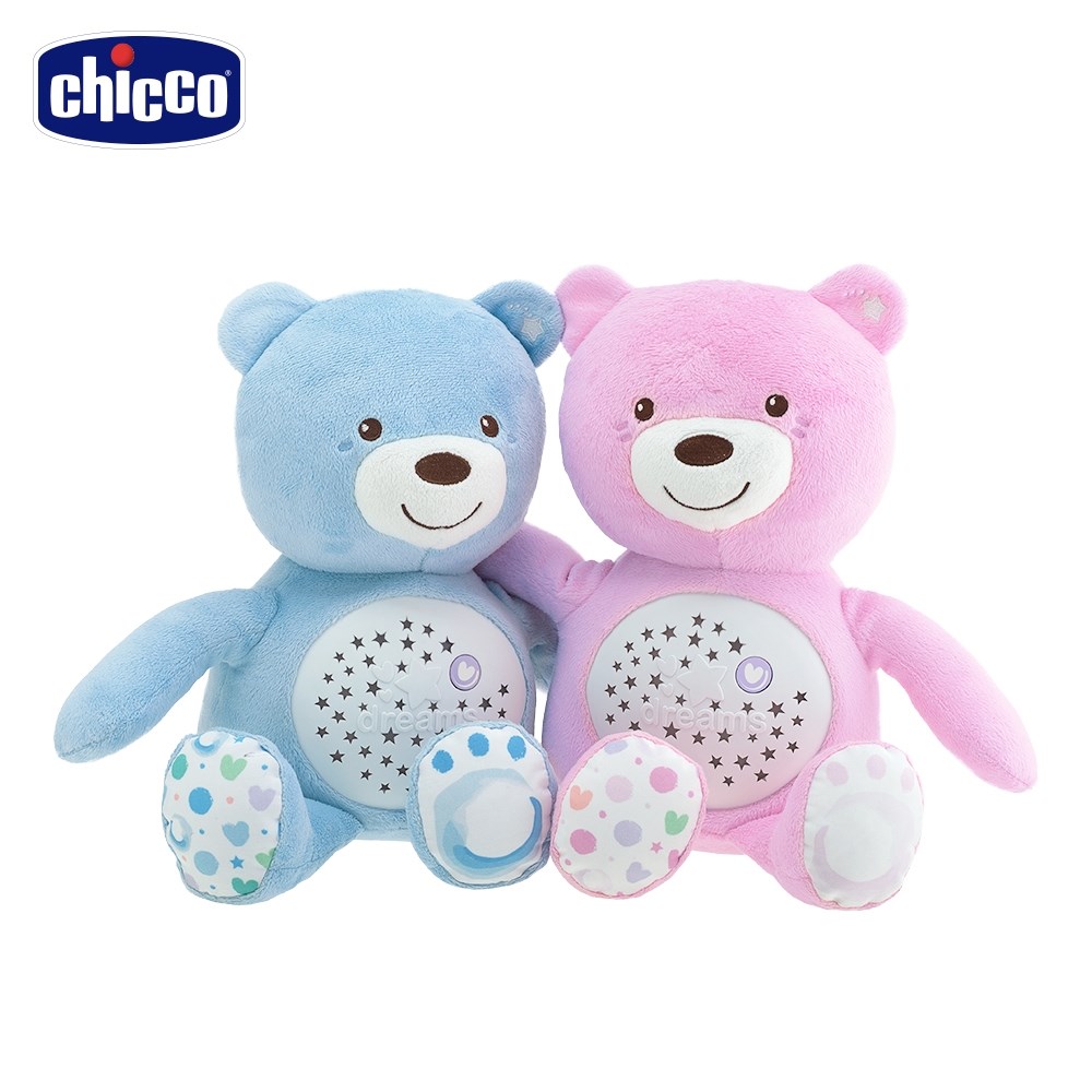 chicco 彩虹投射甜蜜晚安熊