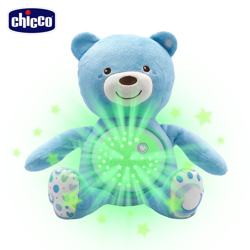 chicco 彩虹投射甜蜜晚安熊