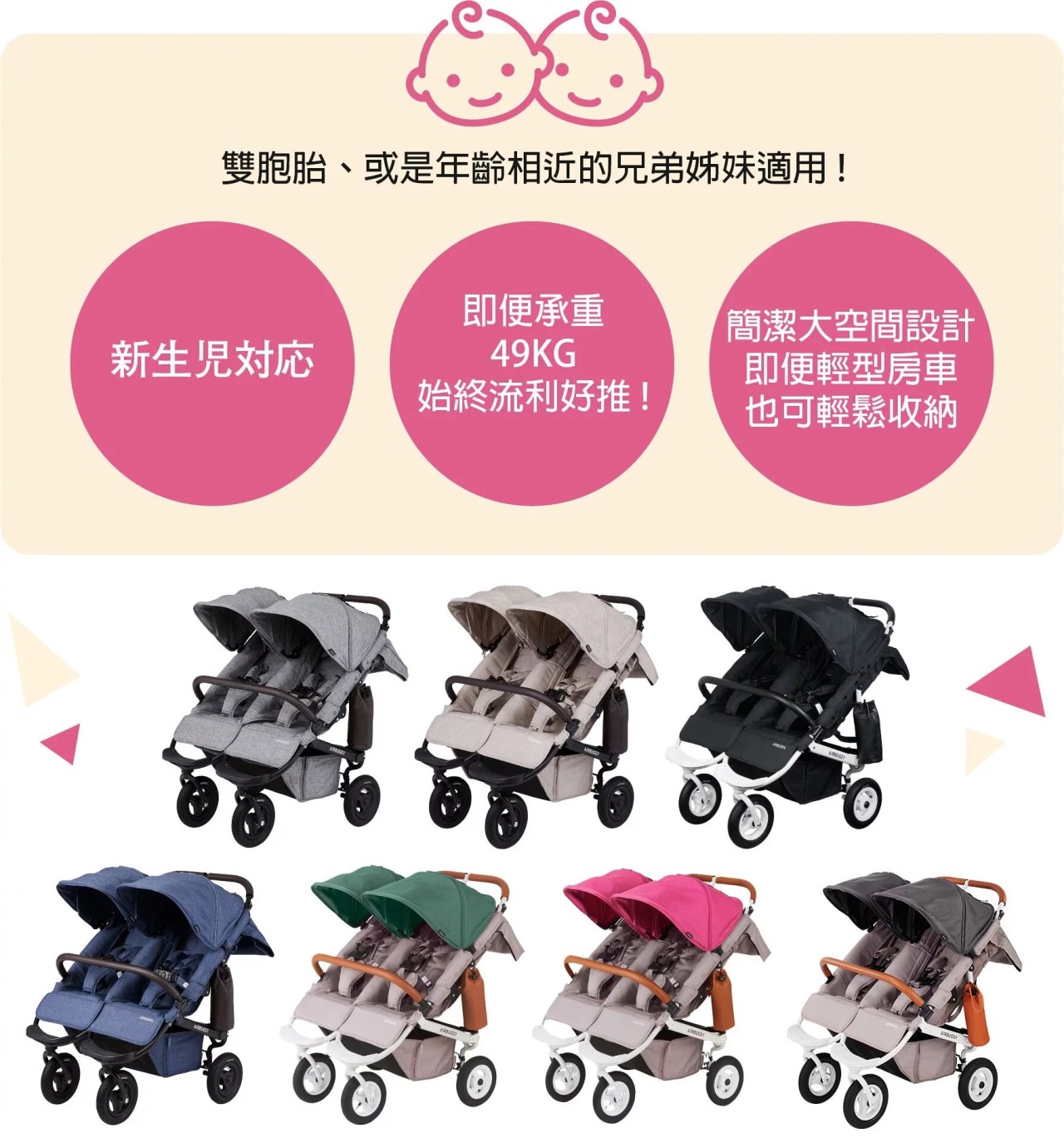 AIRBUGGY COCO DOUBLE 新生兒系列推車