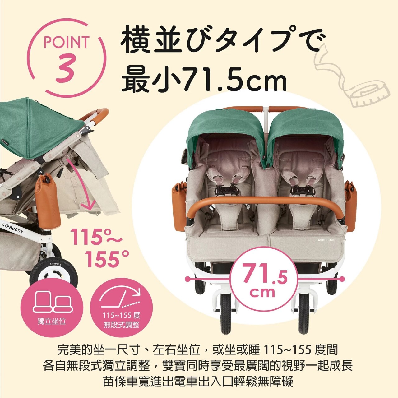 AIRBUGGY COCO DOUBLE 新生兒系列推車