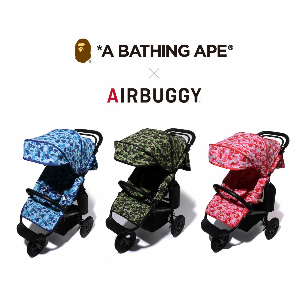A BATHING APE® x AIRBUGGY 聯名限定款嬰兒推車