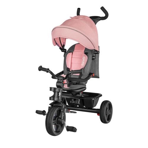 Lionelo Haari 手推幼兒童三輪車 泡泡糖/牛仔藍