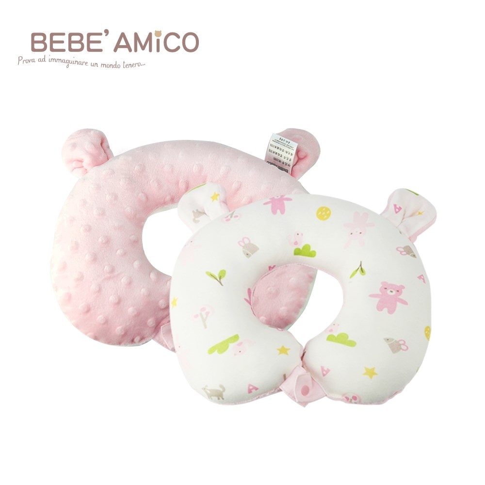 BEBE AMiCO 貝貝豆雙面造型頸枕