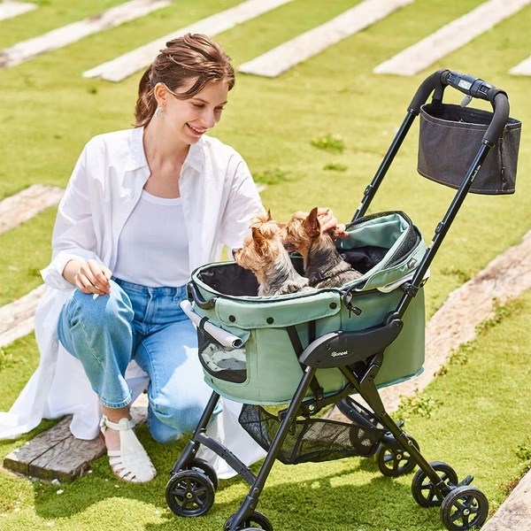 Compet 日本精品寵物推車 milimili lite α 小型犬貓兩用車