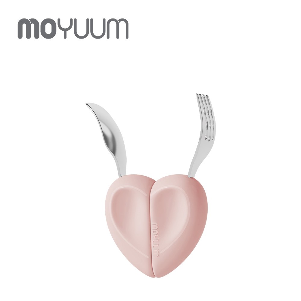 MOYUUM 韓國 304不鏽鋼愛心湯叉組