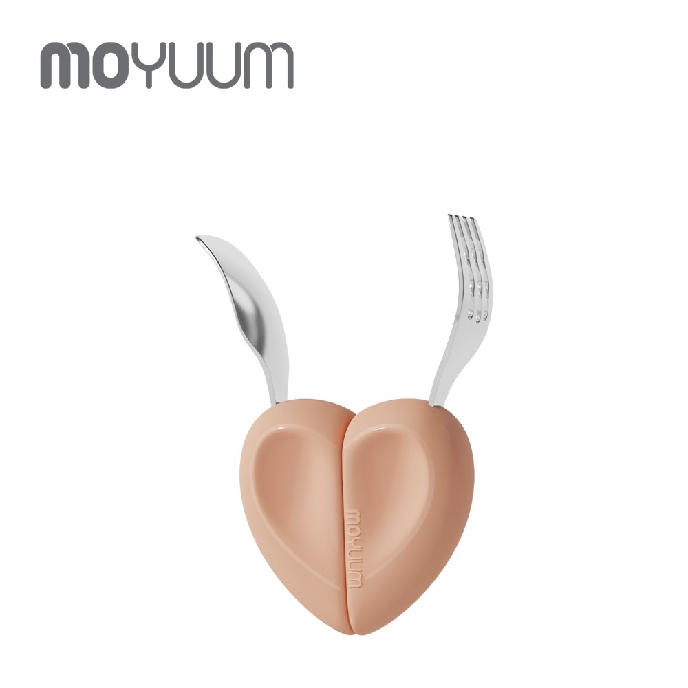 MOYUUM 韓國 304不鏽鋼愛心湯叉組