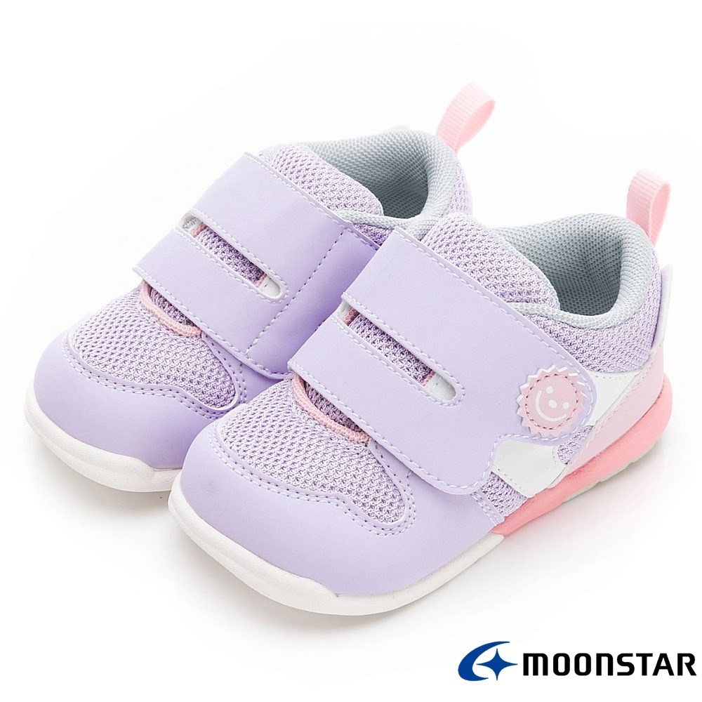 月星Moonstar童鞋 3E微笑太陽寬楦輕量學步鞋 14cm