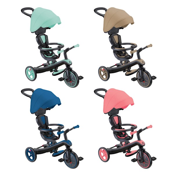 法國 GLOBBER 4合 1Trike多功能3輪推車經典升級版