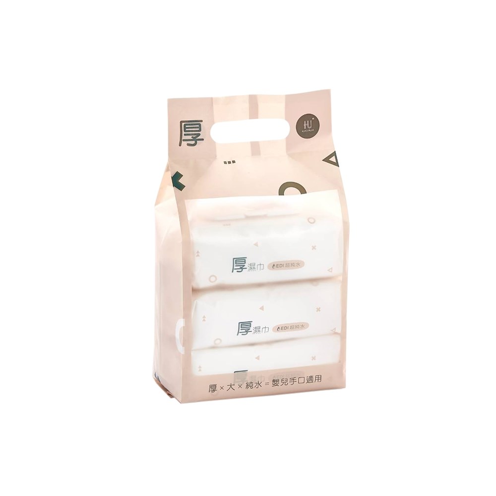 酷咕鴨 KUKU PLUS EDI超純水嬰兒手口加蓋厚濕巾