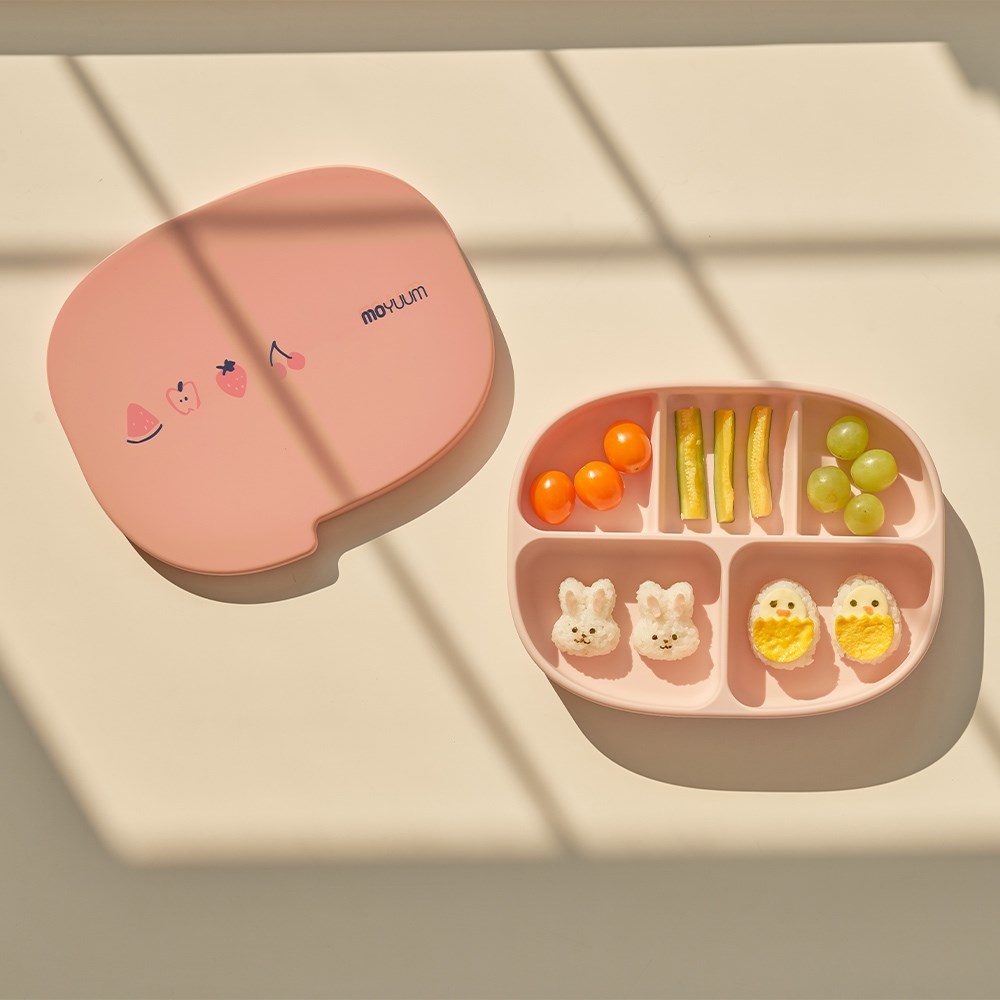 MOYUUM 韓國 白金矽膠吸盤式餐盤盒